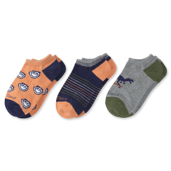 3-Pack Boys Jake & Dinosaur Low Cut Socks 3-Pack Boys Jake & Dinosaur Low Cut Socks