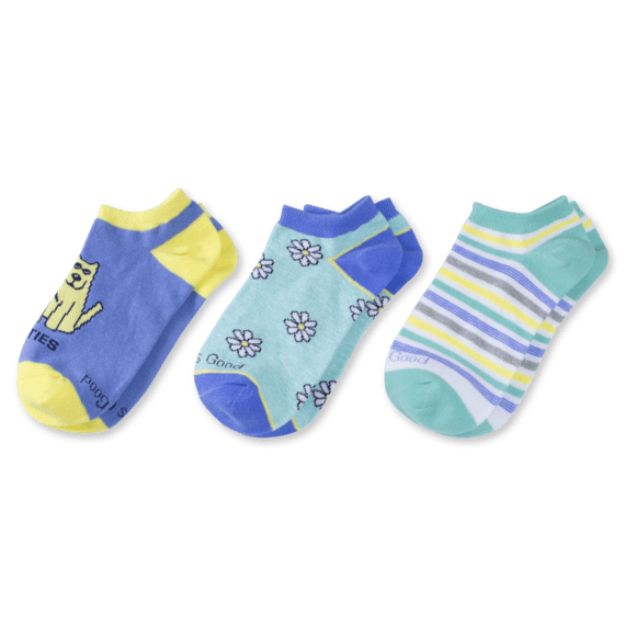 3-Pack Girls Daisy & Besties Low Cut Socks 3-Pack Girls Daisy & Besties Low Cut Socks