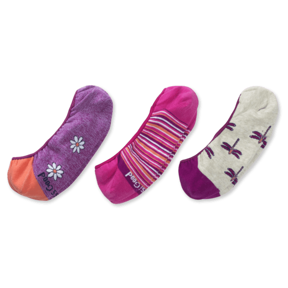 3-Pack Women's Daisy & Dragonfly Liner Socks 3-Pack Women's Daisy & Dragonfly Liner Socks