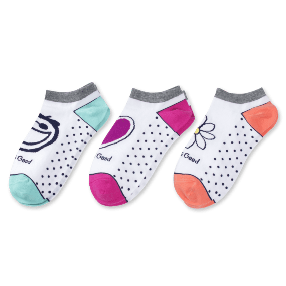 3-Pack Women's Jake, Daisy, Heart Low Cut Socks 3-Pack Women's Jake, Daisy, Heart Low Cut Socks