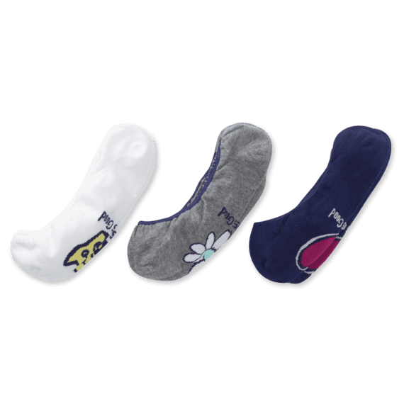 3-Pack Women's Rocket, Daisy, Heart Liner Socks 3-Pack Women's Rocket, Daisy, Heart Liner Socks
