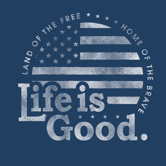 Life Is Good Flag Circle Wall Art Life Is Good Flag Circle Wall Art