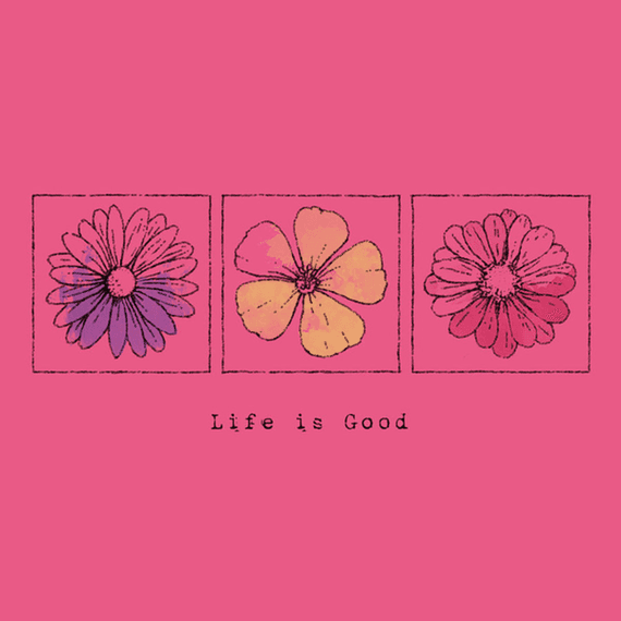 Three Flowers Engraved Wall Art Three Flowers Engraved Wall Art