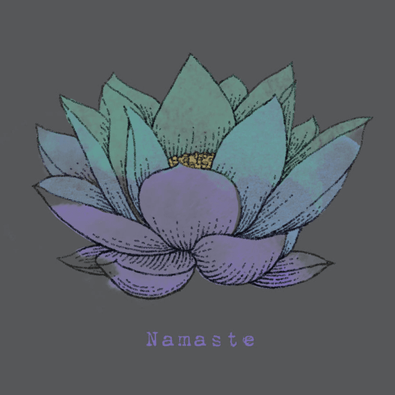 Namaste Lotus Wall Art Namaste Lotus Wall Art