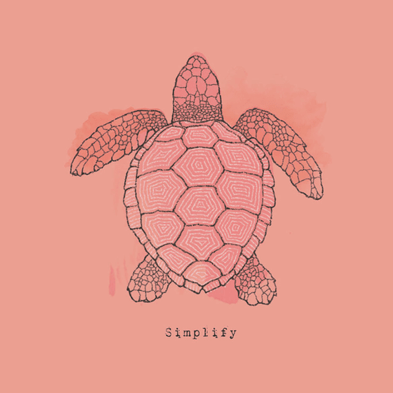 Simplify Turtle Wall Art Simplify Turtle Wall Art