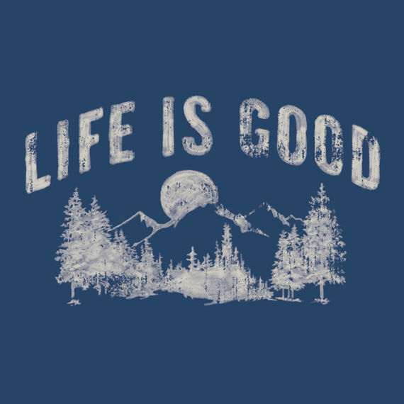 Life Is Good Night Mountain Wall Art Life Is Good Night Mountain Wall Art