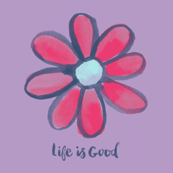 Life Is Good Red Daisy Wall Art Life Is Good Red Daisy Wall Art