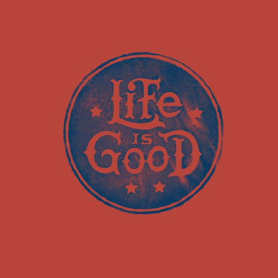 Stacked Life Is Good Circle Wall Art Stacked Life Is Good Circle Wall Art