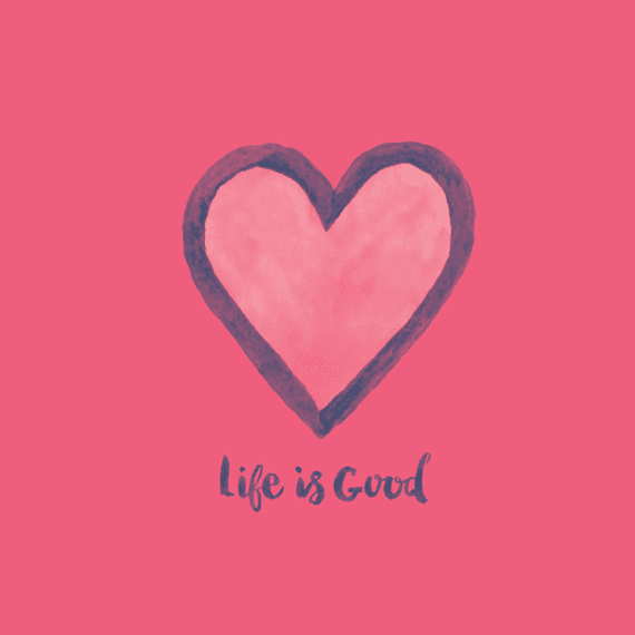 Life Is Good Heart Wall Art Life Is Good Heart Wall Art