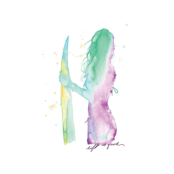 Surfer She Wall Art Surfer She Wall Art
