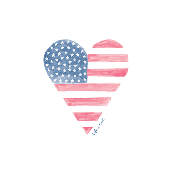 Life Is Good Heart Flag Wall Art Life Is Good Heart Flag Wall Art