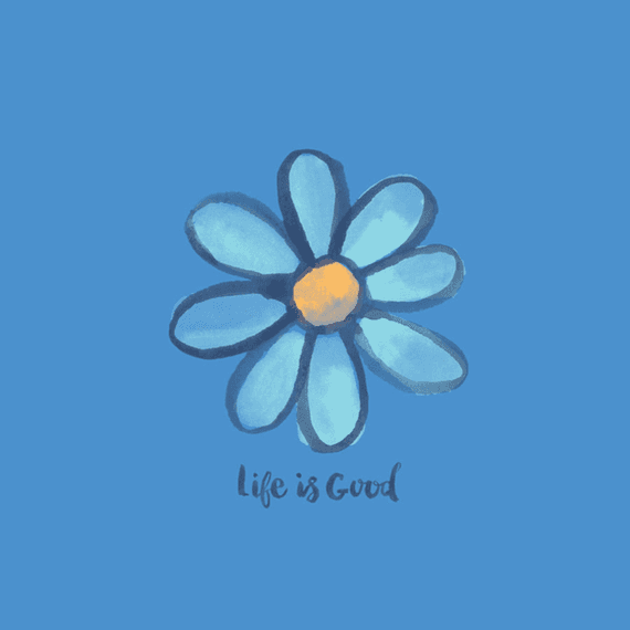 Daisy On Blue Wall Art Daisy On Blue Wall Art