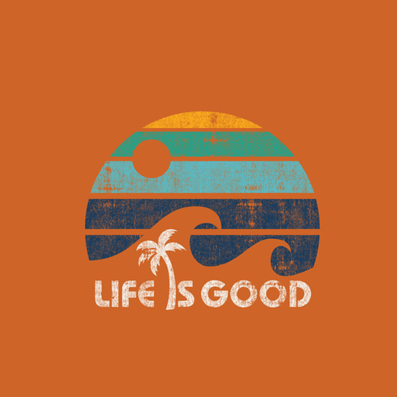 Life Is Good Wave Stripe Wall Art Life Is Good Wave Stripe Wall Art