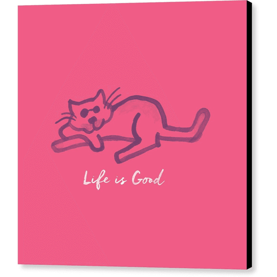 Accessories Life Is Good Cat Wall Art Life Is Good Official Site