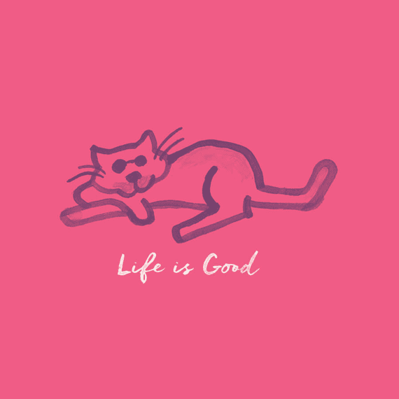 Life Is Good Cat Wall Art Life Is Good Cat Wall Art