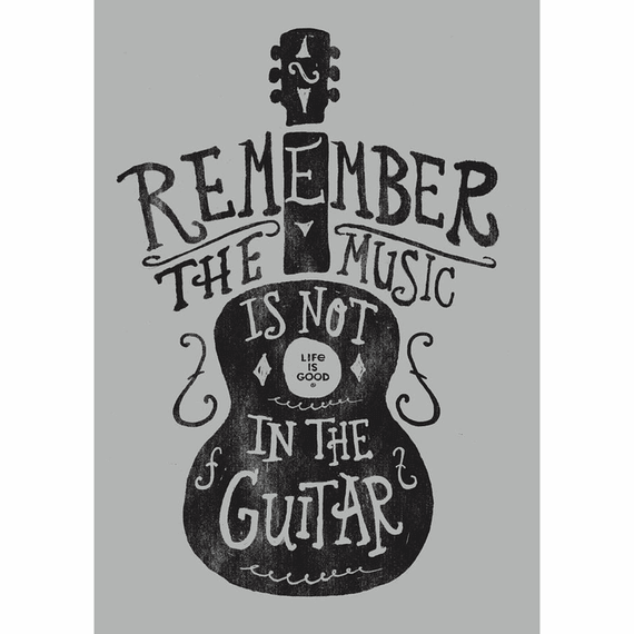 Music Is Not In The Guitar 16X20 Poster Music Is Not In The Guitar 16X20 Poster