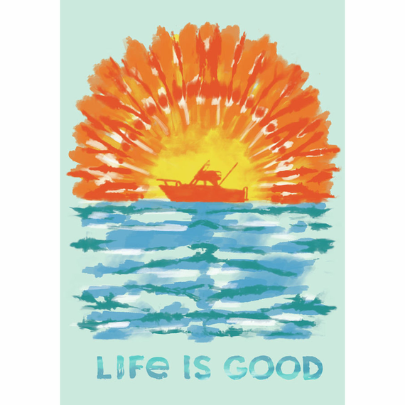 Tie Dye Boating 16X20 Poster Tie Dye Boating 16X20 Poster