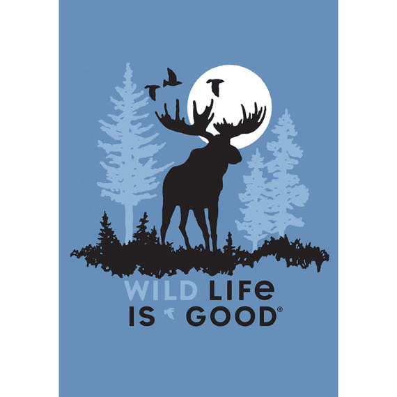Moose Wildlife Mens PRINTED T-SHIRT Animals Forest Animal