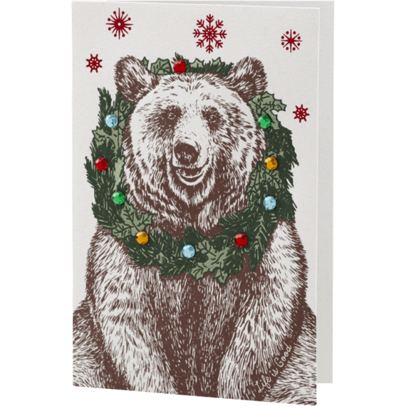 Bear and Wreath Holiday Card Bear and Wreath Holiday Card