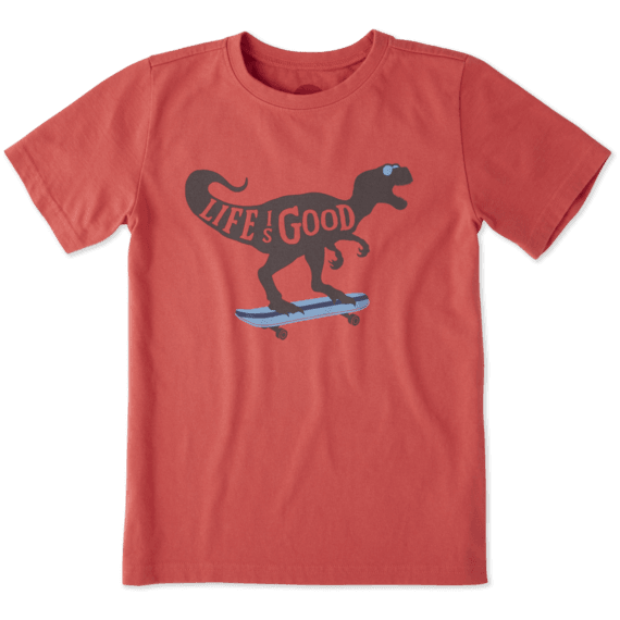 Boys Dino Skate Crusher Tee Boys Dino Skate Crusher Tee