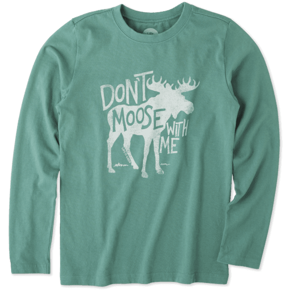 Boys Don't Moose With Me Long Sleeve Crusher Tee Boys Don't Moose With Me Long Sleeve Crusher Tee