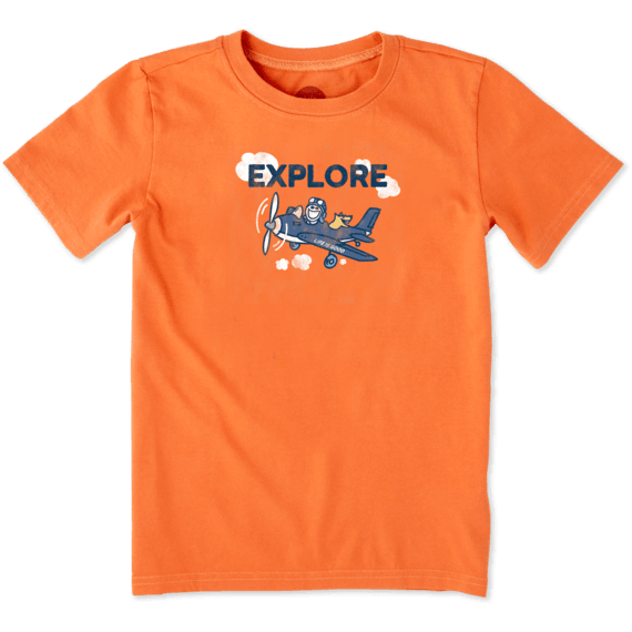 Boys Explore Plane Crusher Tee Boys Explore Plane Crusher Tee