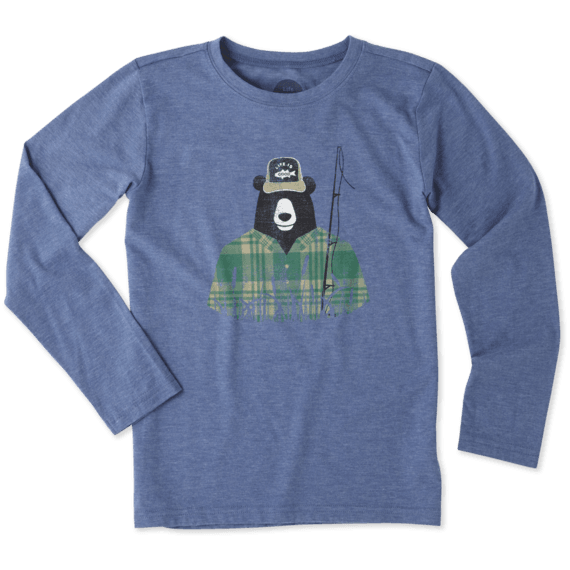Boys Fisherbear Long Sleeve Cool Tee Boys Fisherbear Long Sleeve Cool Tee