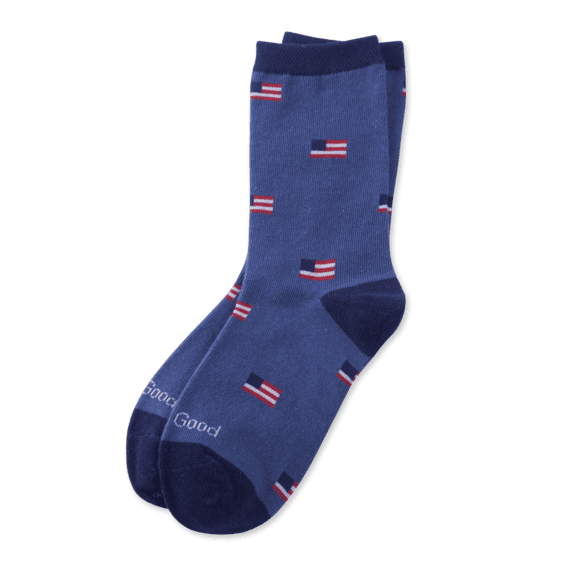 Boys Flag Crew Socks Boys Flag Crew Socks