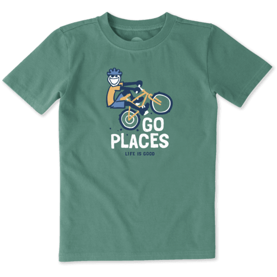 Boys Go Places Bike Crusher Tee Boys Go Places Bike Crusher Tee
