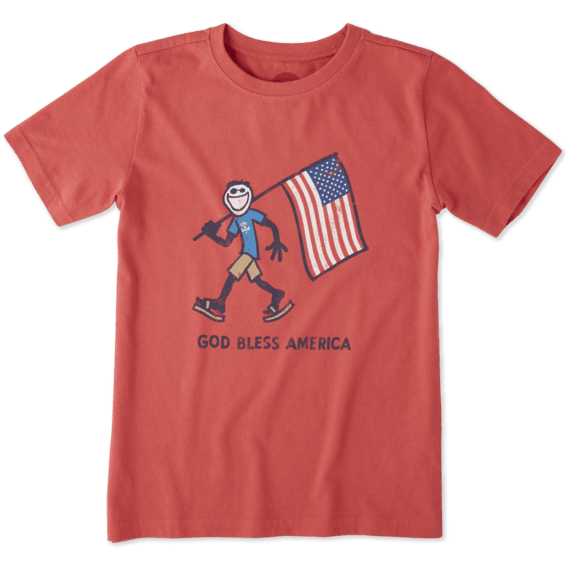 Boys God Bless America Crusher Tee Boys God Bless America Crusher Tee