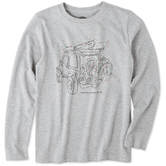 Boys Holiday Off Road Long Sleeve Crusher Tee Boys Holiday Off Road Long Sleeve Crusher Tee