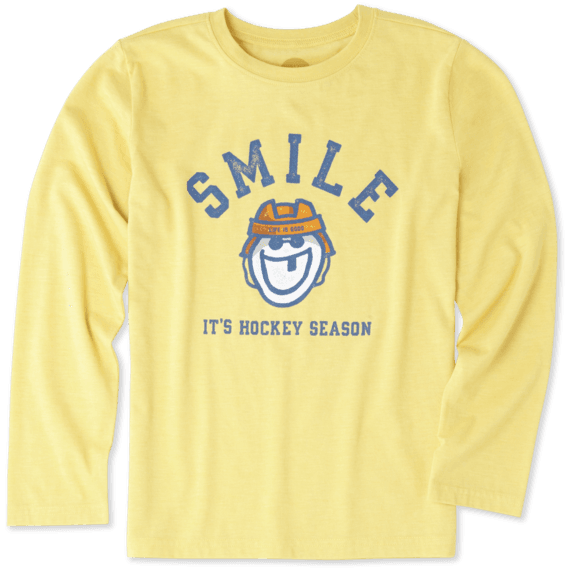 Boys It's Hockey Season Long Sleeve Cool Tee Boys It's Hockey Season Long Sleeve Cool Tee
