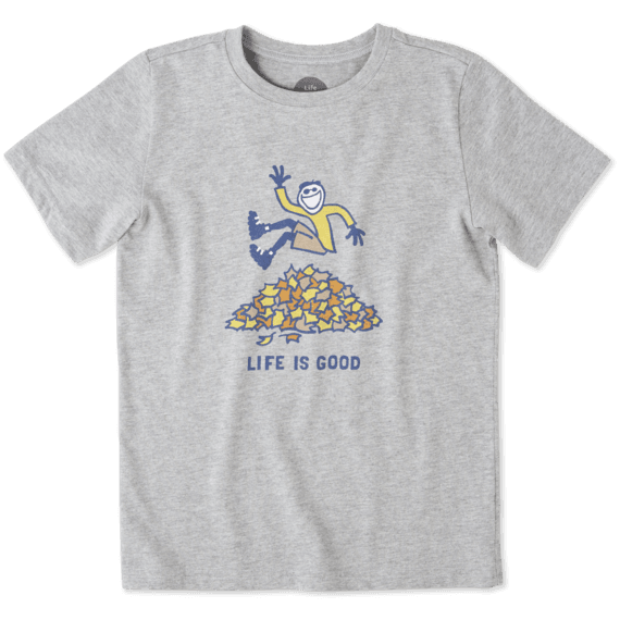Boys Jake Leaf Pile Crusher Tee Boys Jake Leaf Pile Crusher Tee