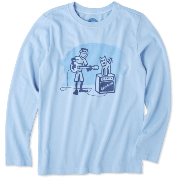 Boys Jake Rocket Acoustic Long Sleeve Crusher Tee Boys Jake Rocket Acoustic Long Sleeve Crusher Tee