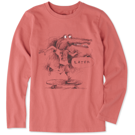 Boys Later Gator Long Sleeve Crusher Tee Boys Later Gator Long Sleeve Crusher Tee