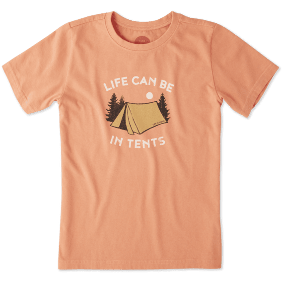 Boys Life Can Be In Tents Crusher Tee Boys Life Can Be In Tents Crusher Tee
