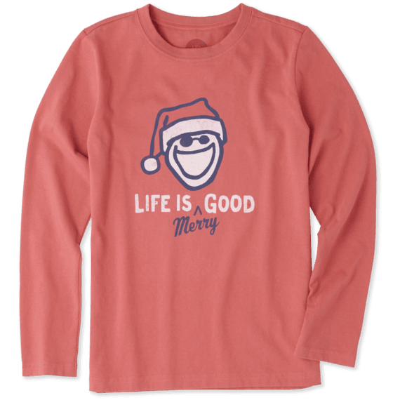 Boys Life Is Merry Good Long Sleeve Crusher Tee Boys Life Is Merry Good Long Sleeve Crusher Tee