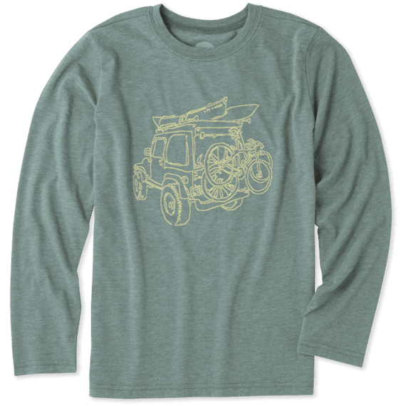 Boys Off-road Outdoor Long Sleeve Cool Tee Boys Off-road Outdoor Long Sleeve Cool Tee