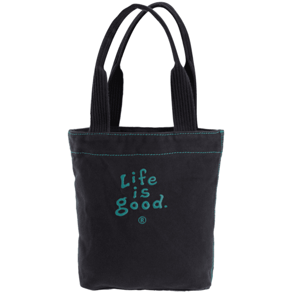 Essential Mini Tote Bag Optimistic Canvas Tote Bag Life is good