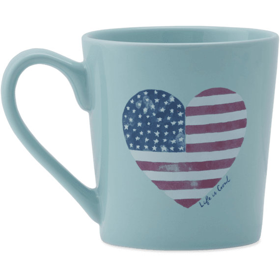 Flag Heart Watercolor Everyday Mug Flag Heart Watercolor Everyday Mug