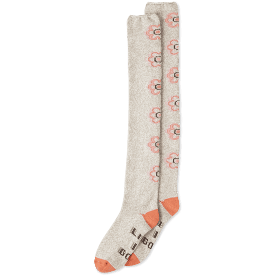 Flowers Lightweight Over The Knee Sock Flowers Lightweight Over The Knee Sock