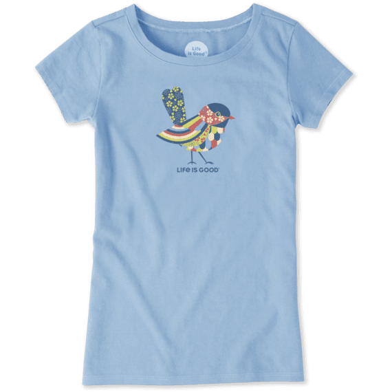 Girls Colorful Bird Crusher Tee Girls Colorful Bird Crusher Tee
