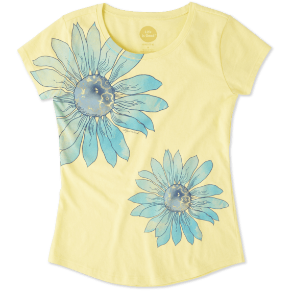 Girls Delightful Daisy Smiling Smooth Tee Girls Delightful Daisy Smiling Smooth Tee