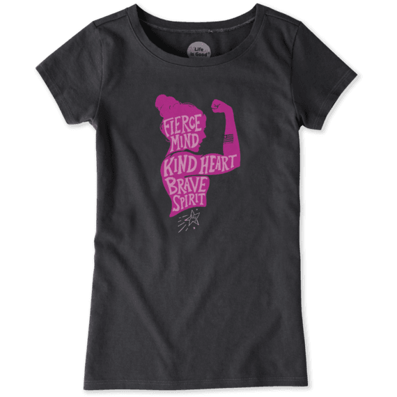 Girls Fierce Kind Brave Aly Tee Girls Fierce Kind Brave Aly Tee