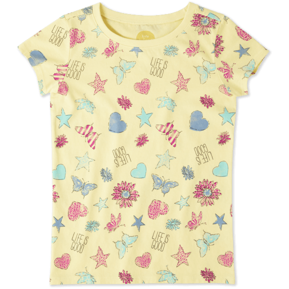Girls Float Like a Butterfly Crusher Tee Girls Float Like a Butterfly Crusher Tee