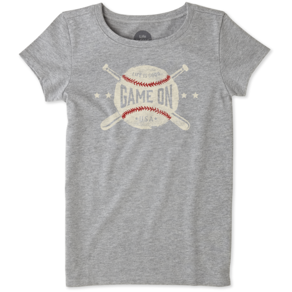 Girls Game On Baseball Crusher Tee Girls Game On Baseball Crusher Tee