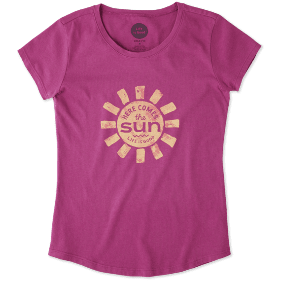 Girls Here Comes The Sun Smiling Smooth Tee Girls Here Comes The Sun Smiling Smooth Tee
