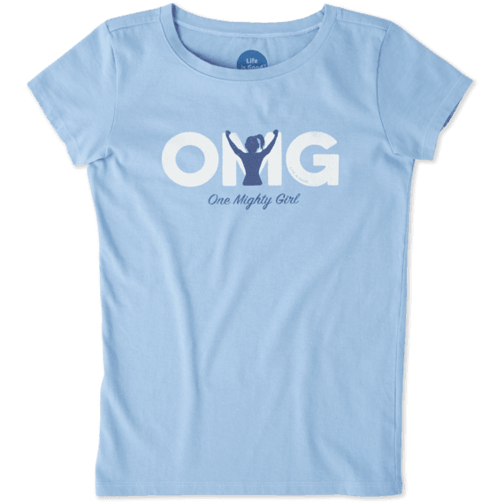 Girls One Mighty Girl Crusher Tee Girls One Mighty Girl Crusher Tee