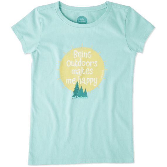 Girls Outdoors Makes Me Happy Crusher Tee Girls Outdoors Makes Me Happy Crusher Tee