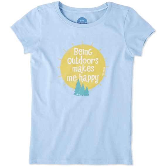 Girls Outdoors Makes Me Happy Crusher Tee Girls Outdoors Makes Me Happy Crusher Tee